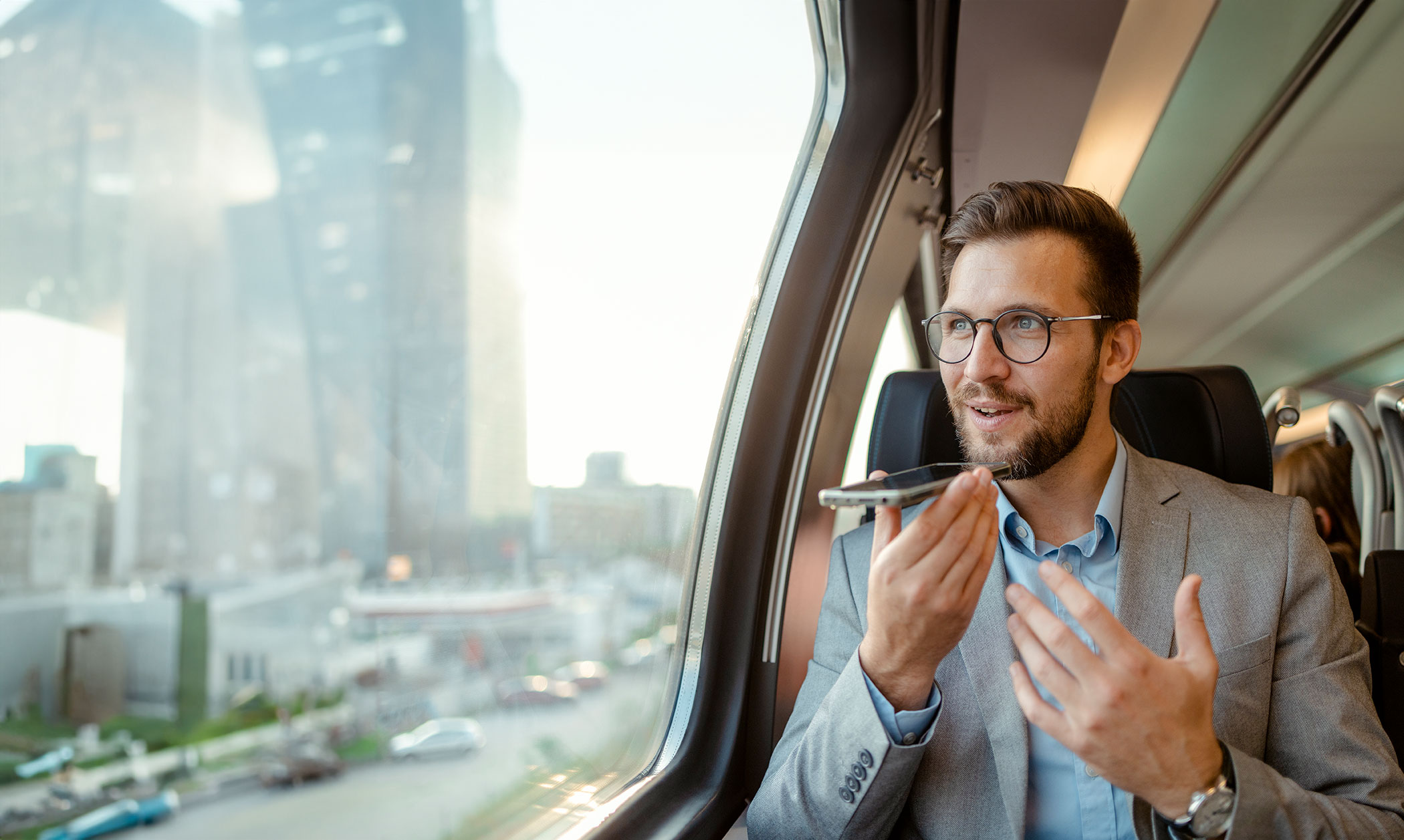 Employer on the phone